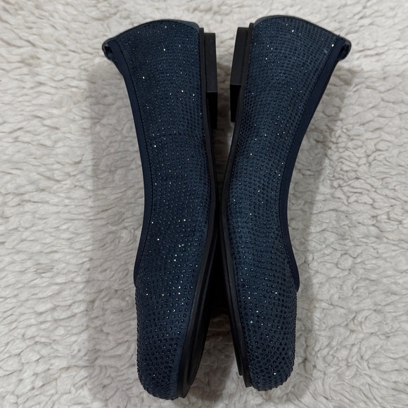 Vionic Womens Willow Ballet Flats Navy Sparkle Slip On Round Toe Sz 10 Rhineston - Picture 8 of 11